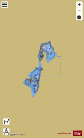 Chenard, Lac depth contour Map - i-Boating App