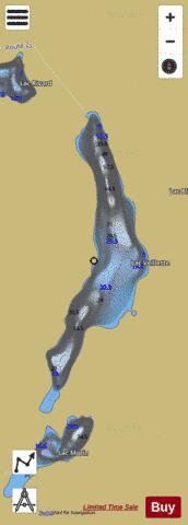 Veillette, Lac depth contour Map - i-Boating App