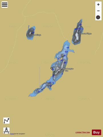 Longue-Vue, Lac de la depth contour Map - i-Boating App