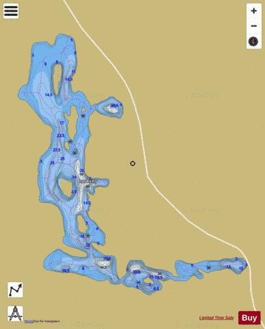 Retty, Lac depth contour Map - i-Boating App