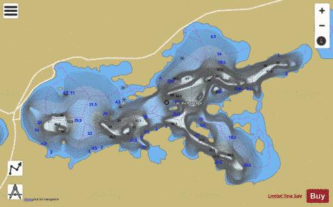 Portage, Lac du depth contour Map - i-Boating App