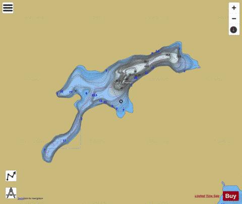 Cornelier, Lac depth contour Map - i-Boating App