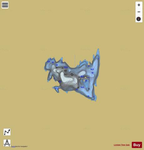 Mourdon, Lac depth contour Map - i-Boating App