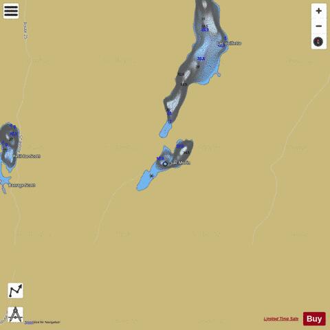 Morin, Lac depth contour Map - i-Boating App
