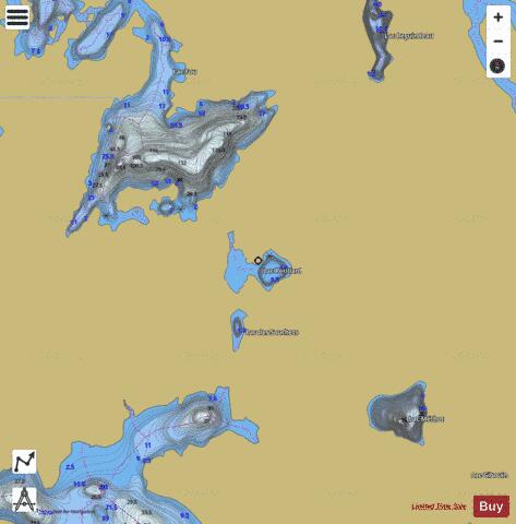 Perillard, Lac depth contour Map - i-Boating App