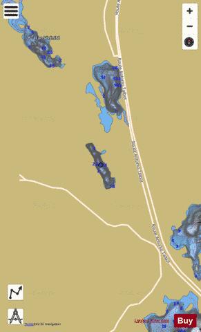 Anemones, Lac des depth contour Map - i-Boating App