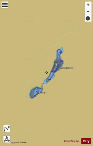 Calypsos, Lac des depth contour Map - i-Boating App