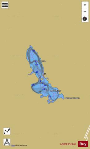 Yvette, Lac depth contour Map - i-Boating App