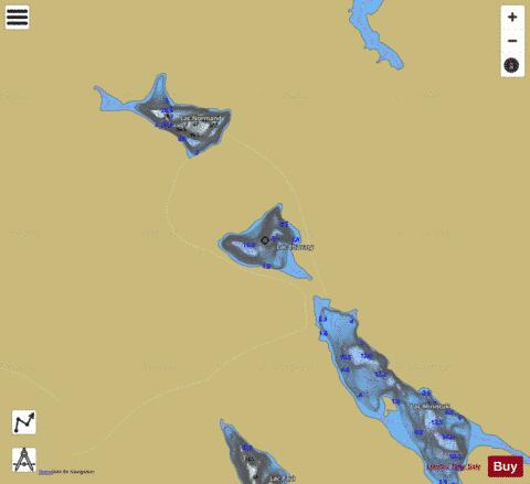 Chavary, Lac depth contour Map - i-Boating App