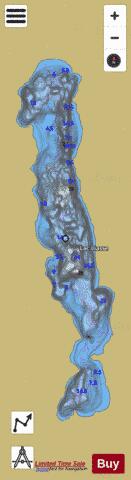 Liasse, Lac depth contour Map - i-Boating App