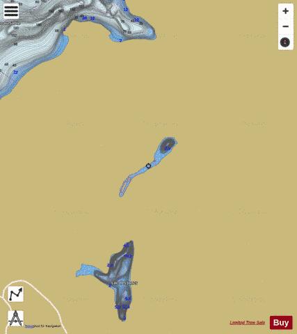 Monarque, Lac du depth contour Map - i-Boating App