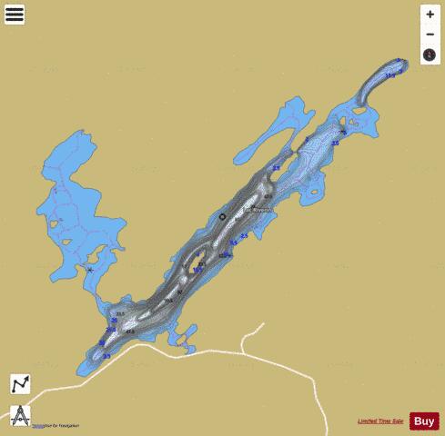 Riverin, Lac depth contour Map - i-Boating App