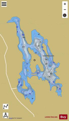 Guillemette, Lac depth contour Map - i-Boating App