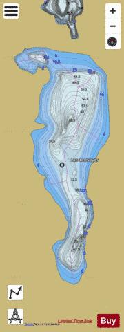 Noyes, Lac des depth contour Map - i-Boating App