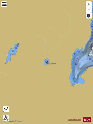 Coeur, Lac en depth contour Map - i-Boating App
