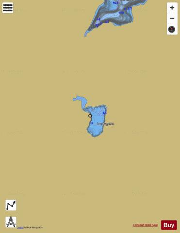 Augeron, Lac depth contour Map - i-Boating App