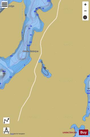 Colombon, Lac depth contour Map - i-Boating App