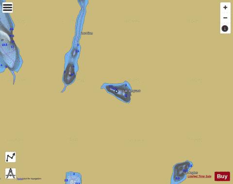 Jonquart, Lac depth contour Map - i-Boating App