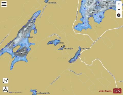 Schryer, Lac depth contour Map - i-Boating App