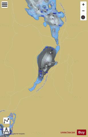 Monroe, Petit lac depth contour Map - i-Boating App