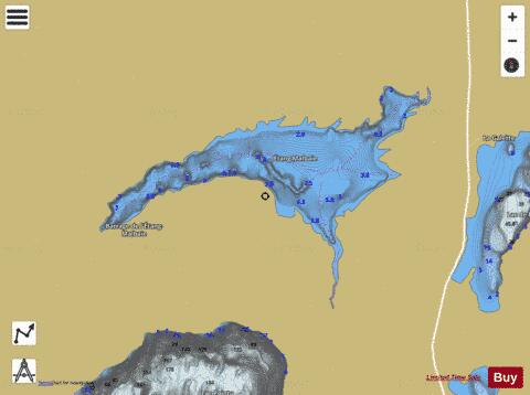 Malbaie, Etang depth contour Map - i-Boating App