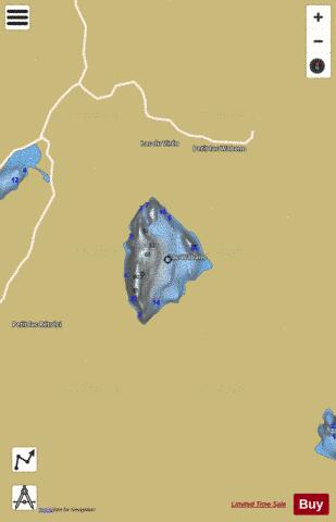 Wabano Lac depth contour Map - i-Boating App