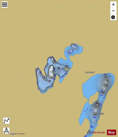 Annette, Lac depth contour Map - i-Boating App