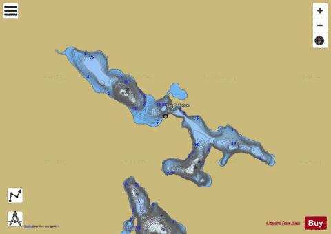 Balance  Lac (#10497) depth contour Map - i-Boating App