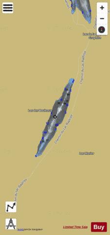 Baptiste  Lac depth contour Map - i-Boating App