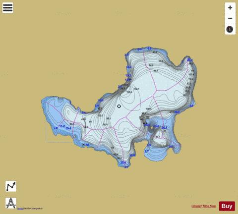 Bill, Lac depth contour Map - i-Boating App