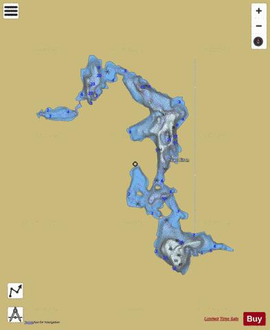 Biron, Lac depth contour Map - i-Boating App