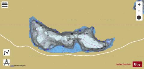 Calecons, Lac des depth contour Map - i-Boating App