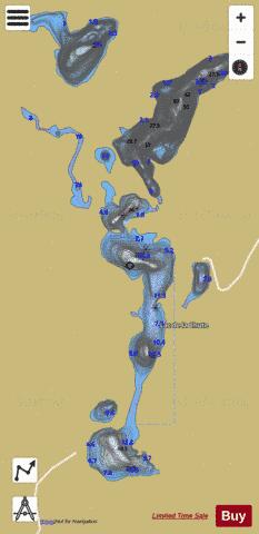 Chute, Lac de la depth contour Map - i-Boating App