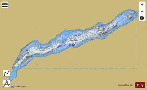 Clair, Lac depth contour Map - i-Boating App