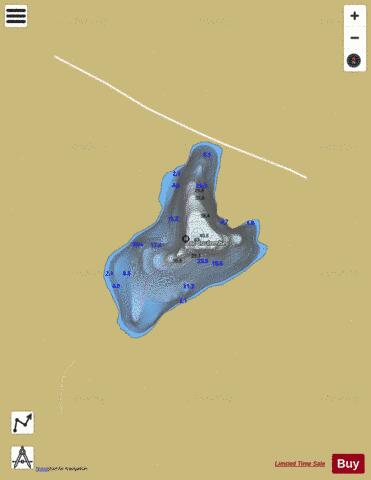 Coulombe, Lac depth contour Map - i-Boating App