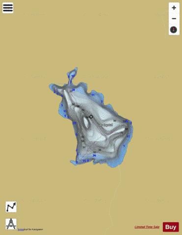 Crystal, Lac depth contour Map - i-Boating App