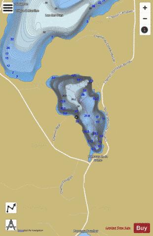 Dame, Lac de la depth contour Map - i-Boating App