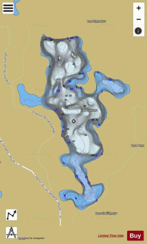 Earhart, Lac depth contour Map - i-Boating App