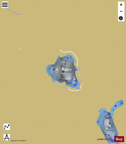 Francis, Lac depth contour Map - i-Boating App