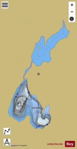 Galinier, Lac depth contour Map - i-Boating App