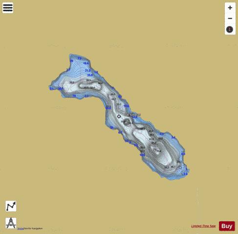 Gingras, Lac depth contour Map - i-Boating App