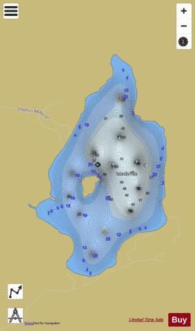 Lac De L Isle depth contour Map - i-Boating App