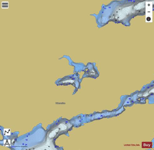 Ile En Coeur  Lac De L depth contour Map - i-Boating App