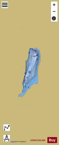 Lac # E 3546 depth contour Map - i-Boating App