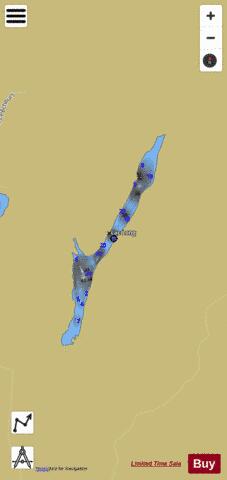 Long  Lac depth contour Map - i-Boating App