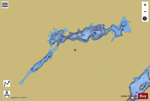 Long, Lac depth contour Map - i-Boating App
