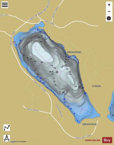Lyster, Lac depth contour Map - i-Boating App
