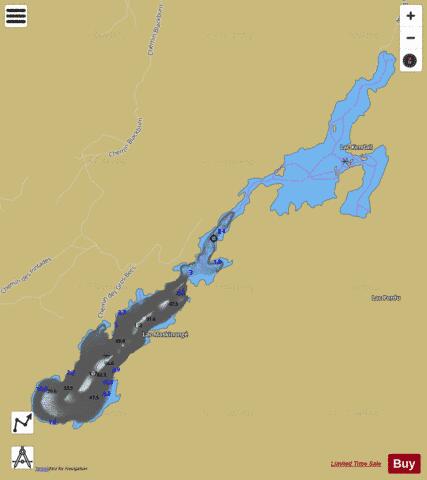 Maskinonge, Lac depth contour Map - i-Boating App