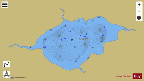 Mcgill  Lac depth contour Map - i-Boating App