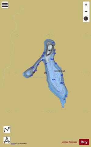 Mitchell, Lac depth contour Map - i-Boating App